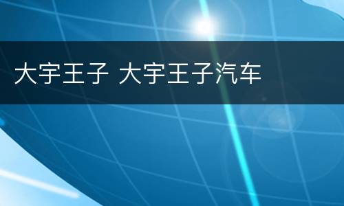 大宇王子 大宇王子汽车