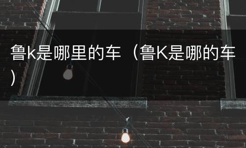 鲁k是哪里的车（鲁K是哪的车）
