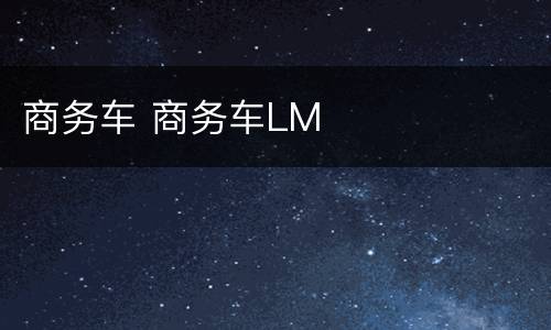 商务车 商务车LM
