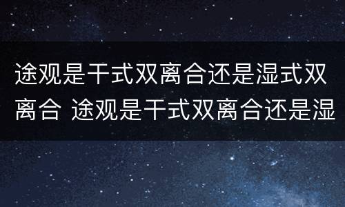 途观是干式双离合还是湿式双离合 途观是干式双离合还是湿式双离合?