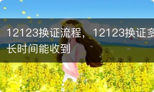 12123换证流程，12123换证多长时间能收到