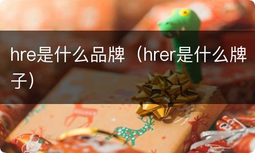 hre是什么品牌（hrer是什么牌子）