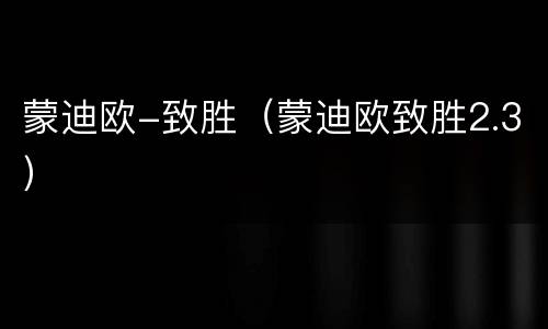 蒙迪欧-致胜（蒙迪欧致胜2.3）