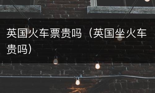 英国火车票贵吗（英国坐火车贵吗）