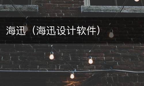 海迅（海迅设计软件）
