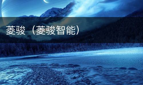 菱骏（菱骏智能）