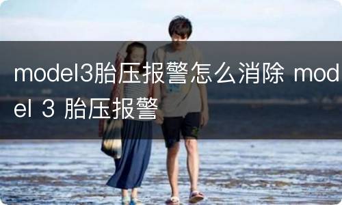 model3胎压报警怎么消除 model 3 胎压报警
