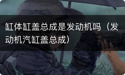 缸体缸盖总成是发动机吗（发动机汽缸盖总成）