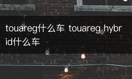 touareg什么车 touareg hybrid什么车