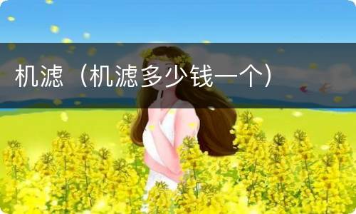 机滤（机滤多少钱一个）