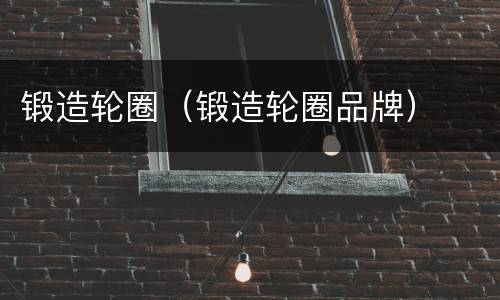 锻造轮圈（锻造轮圈品牌）