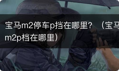 宝马m2停车p挡在哪里？（宝马m2p档在哪里）