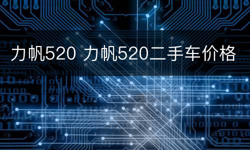 力帆520 力帆520二手车价格
