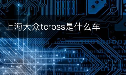 上海大众tcross是什么车