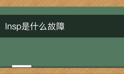 lnsp是什么故障