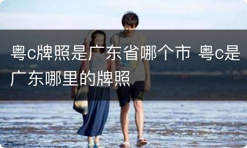 粤c牌照是广东省哪个市 粤c是广东哪里的牌照