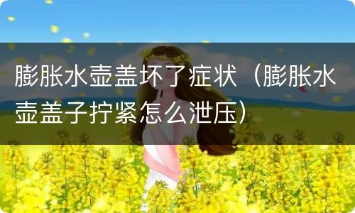 膨胀水壶盖坏了症状（膨胀水壶盖子拧紧怎么泄压）