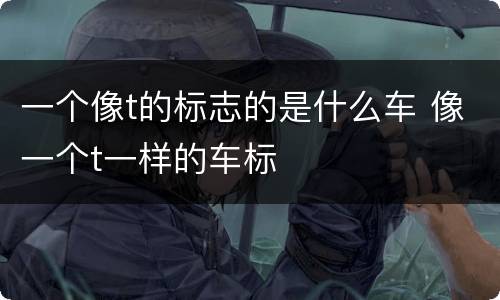 一个像t的标志的是什么车 像一个t一样的车标