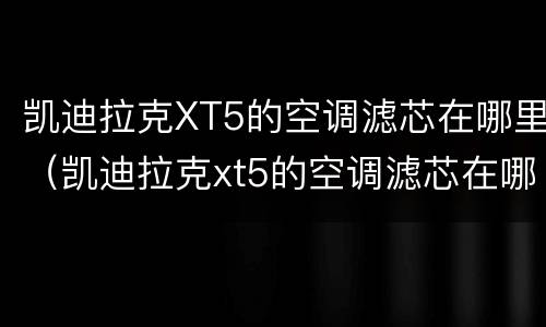 凯迪拉克XT5的空调滤芯在哪里（凯迪拉克xt5的空调滤芯在哪里换）