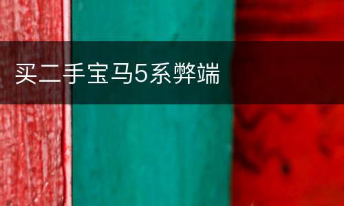 买二手宝马5系弊端