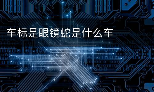 车标是眼镜蛇是什么车
