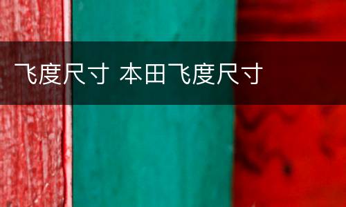 飞度尺寸 本田飞度尺寸