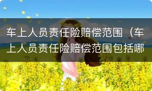 车上人员责任险赔偿范围（车上人员责任险赔偿范围包括哪些）