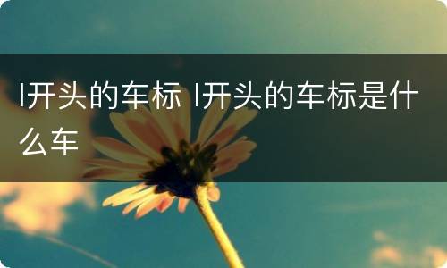 l开头的车标 l开头的车标是什么车