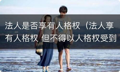 法人是否享有人格权（法人享有人格权 但不得以人格权受到侵害）