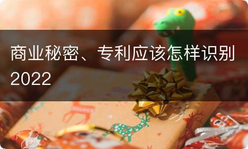 商业秘密、专利应该怎样识别2022