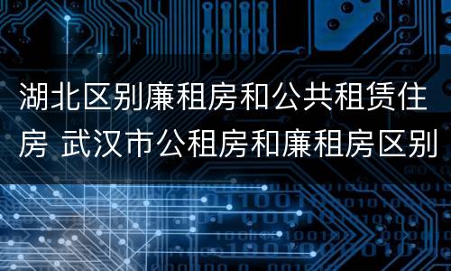 湖北区别廉租房和公共租赁住房 武汉市公租房和廉租房区别
