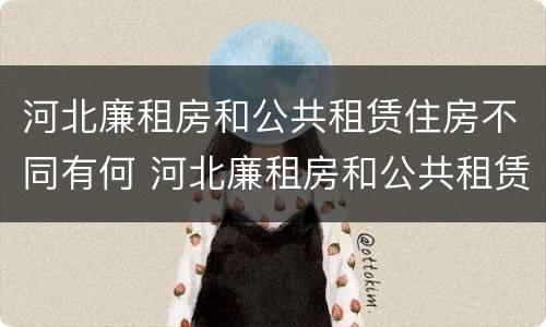 河北廉租房和公共租赁住房不同有何 河北廉租房和公共租赁住房不同有何规定