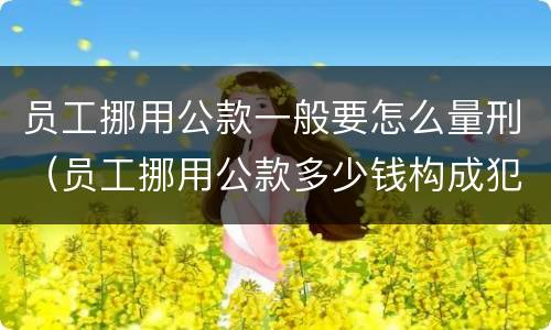 员工挪用公款一般要怎么量刑（员工挪用公款多少钱构成犯罪）