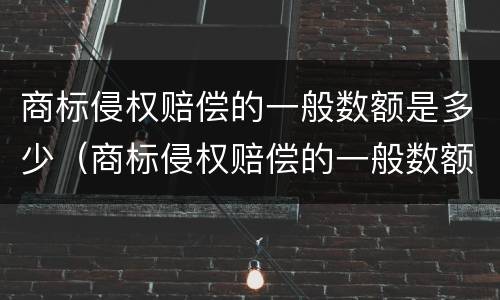 商标侵权赔偿的一般数额是多少（商标侵权赔偿的一般数额是多少钱）