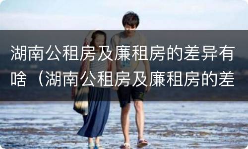 湖南公租房及廉租房的差异有啥（湖南公租房及廉租房的差异有啥变化）