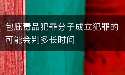 包庇毒品犯罪分子成立犯罪的可能会判多长时间