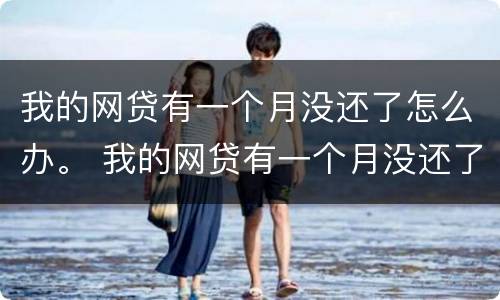 我的网贷有一个月没还了怎么办。 我的网贷有一个月没还了怎么办呢