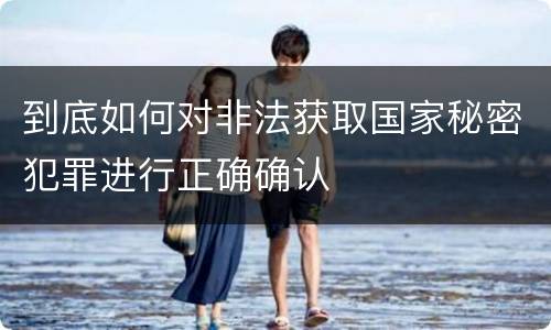 到底如何对非法获取国家秘密犯罪进行正确确认