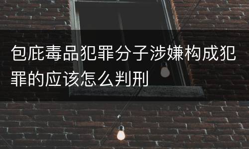 包庇毒品犯罪分子涉嫌构成犯罪的应该怎么判刑