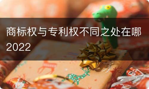 商标权与专利权不同之处在哪2022