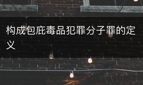 构成包庇毒品犯罪分子罪的定义