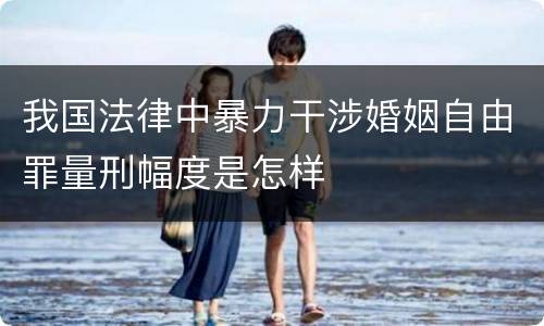 我国法律中暴力干涉婚姻自由罪量刑幅度是怎样
