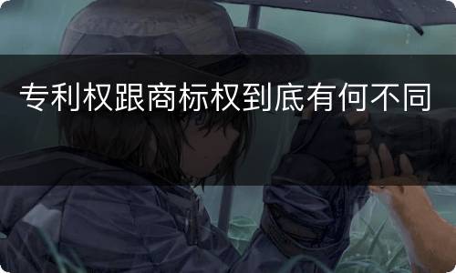 专利权跟商标权到底有何不同
