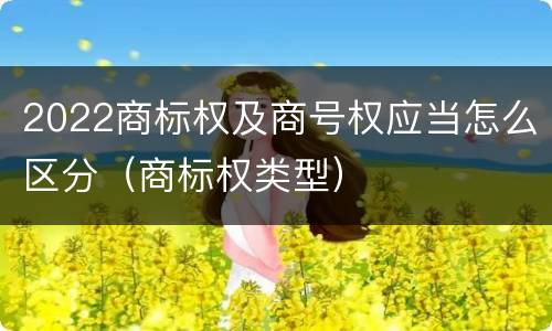2022商标权及商号权应当怎么区分（商标权类型）