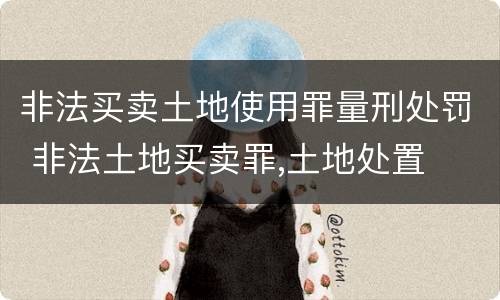 非法买卖土地使用罪量刑处罚 非法土地买卖罪,土地处置