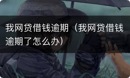 我网贷借钱逾期（我网贷借钱逾期了怎么办）