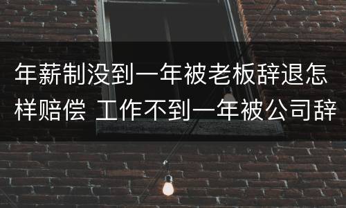 年薪制没到一年被老板辞退怎样赔偿 工作不到一年被公司辞退怎么赔偿