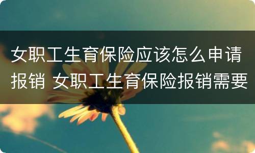 女职工生育保险应该怎么申请报销 女职工生育保险报销需要什么材料