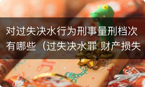对过失决水行为刑事量刑档次有哪些（过失决水罪 财产损失标准）