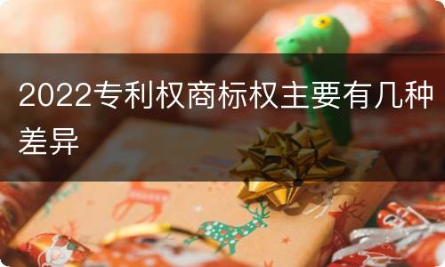 2022专利权商标权主要有几种差异